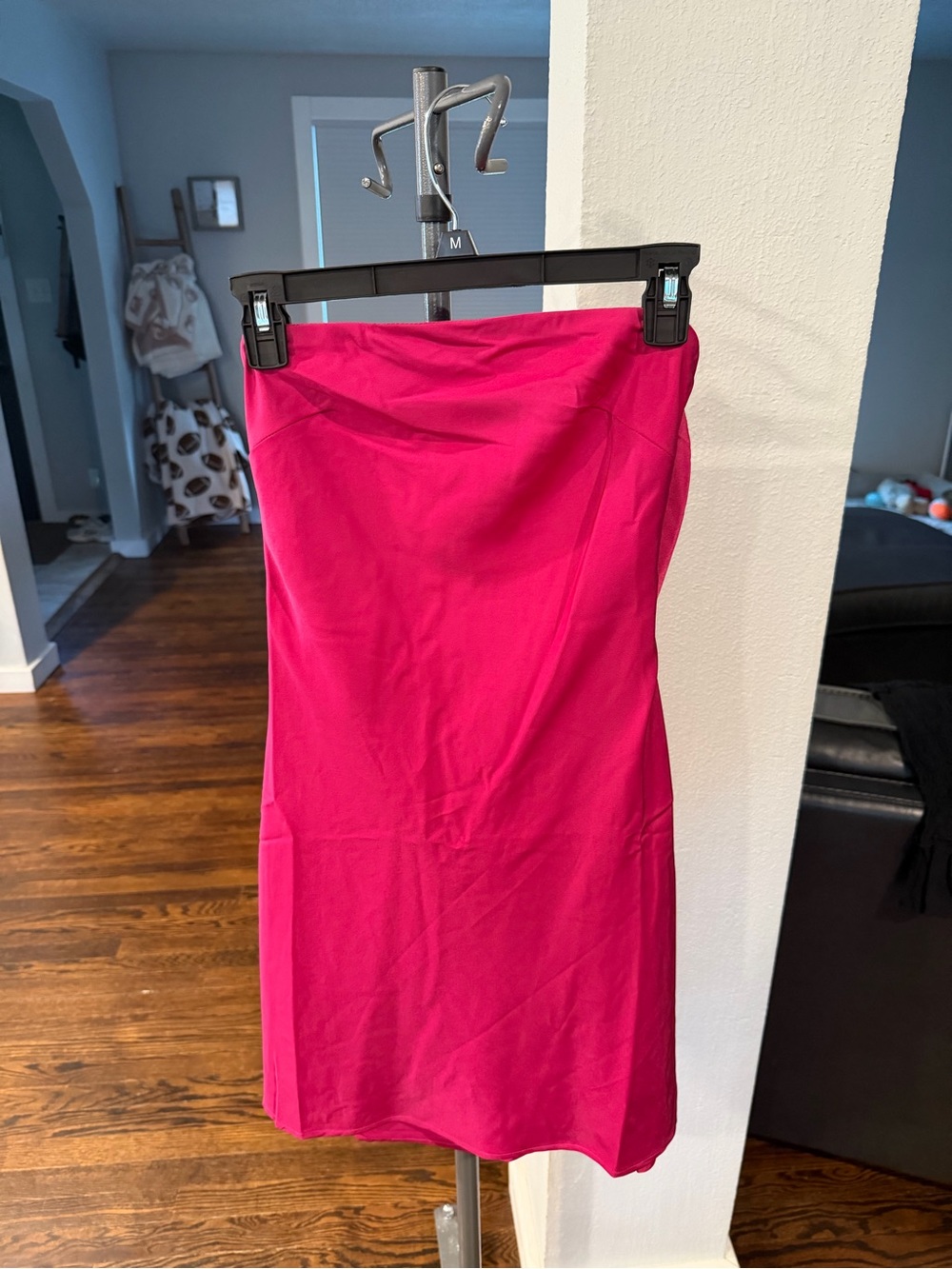 Showpo Hot Pink Strapless Pencil Skirt